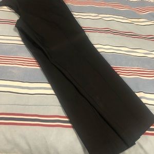 black straight leg dress pant